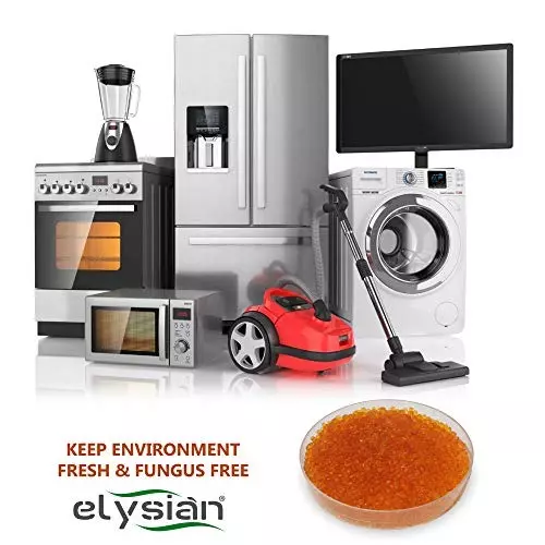 ELYSIAN 250 g Silica Gel Beads Orange Color Indicating Desiccant Size 3-5 mm for Absorbing Moisture