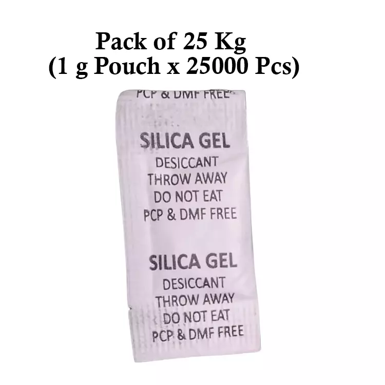 Ecofresh 1 g Silica Gel Granules in Paper Pouch White Color Desiccant for Absorbing Moisture (Pack of 25000 Pcs)