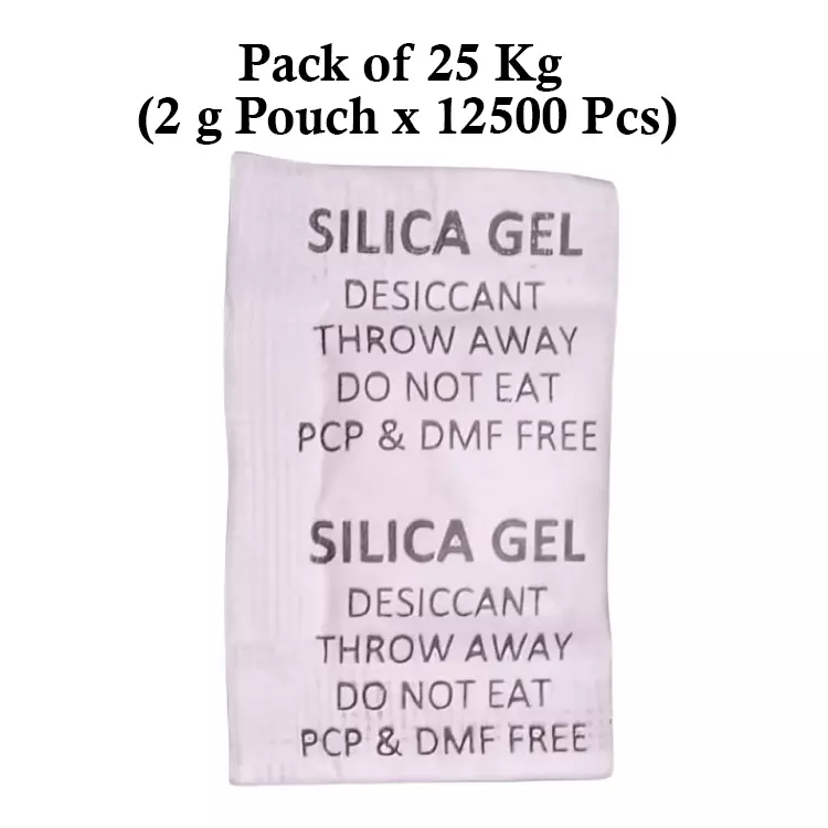 Ecofresh 2 g Silica Gel Beads in Paper Pouch White Color Desiccant for Absorbing Moisture (Pack of 12500 Pcs)