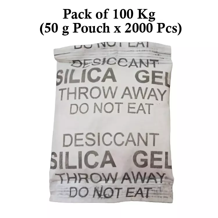 Ecofresh 50 g Silica Gel Granules in Paper Pouch White Color Desiccant for Absorbing Moisture (Pack of 2000 Pcs)