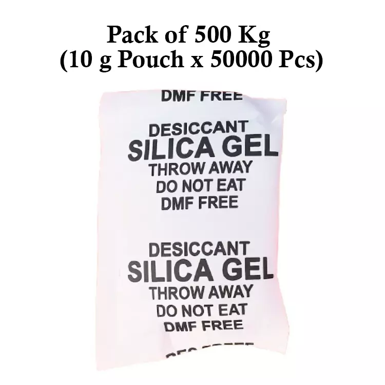Ecofresh 10 g Silica Gel Beads in Paper Pouch White Color Desiccant for Absorbing Moisture (Pack of 50000 Pcs)