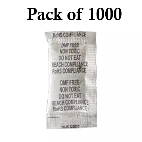 Ecofresh 5 g Dry Clay Desiccant Pouch for Electronics, Leather Goods, Pharmaceuticals & More (Pack of 1000)
