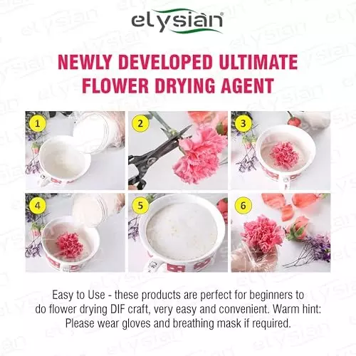 ELYSIAN 250 g Silica Gel Loose Powder in White Color for Absorbing Moisture, Drying Flowers