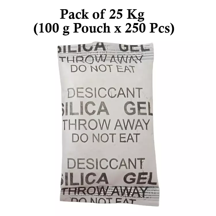 Ecofresh 100 g Silica Gel Beads in Paper Pouch White Color Desiccant for Absorbing Moisture (Pack of 250 Pcs)