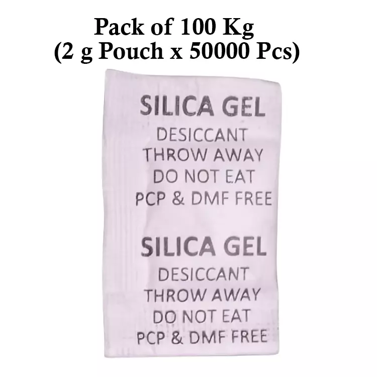 Ecofresh 2 g Silica Gel Beads in Paper Pouch White Color Desiccant for Absorbing Moisture (Pack of 50000 Pcs)