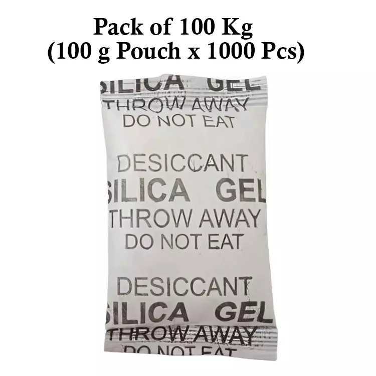 Ecofresh 100 g Silica Gel Beads in Paper Pouch White Color Desiccant for Absorbing Moisture (Pack of 1000 Pcs)