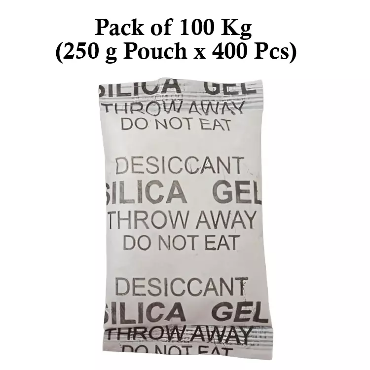 Ecofresh 250 g Silica Gel Beads in Paper Pouch White Color Desiccant for Absorbing Moisture (Pack of 400 Pcs)