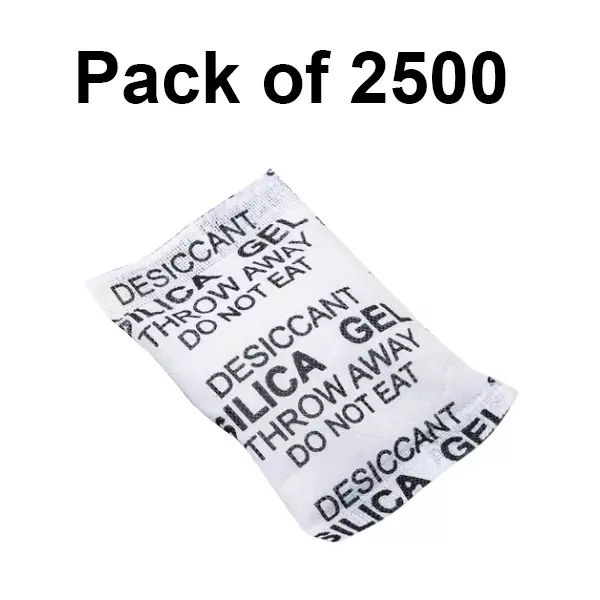 Waltzer India 10 g Silica Gel Packet White Color Crystals for Absorbing Moisture, WI-SILICA-10GM/P-1KG (Pack of 2500)