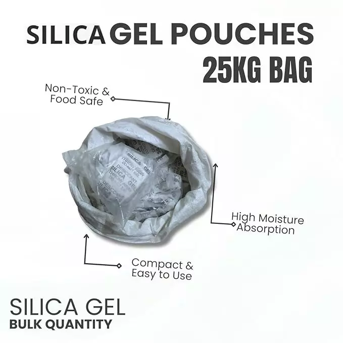 Waltzer India 10 g Silica Gel Packet White Color Crystals for Absorbing Moisture, WI-SILICA-10GM/P-1KG (Pack of 2500)