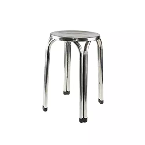 11 Enterprises  Multipurpose Stool Stainless Steel Round, PS1