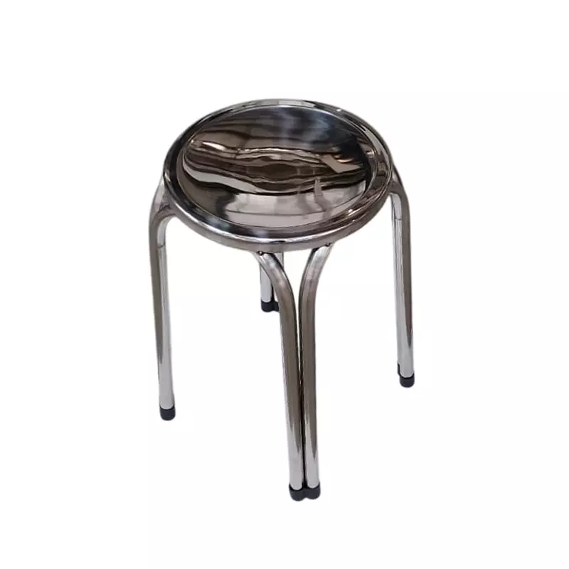 11 Enterprises  Multipurpose Stool Stainless Steel Round, PS1