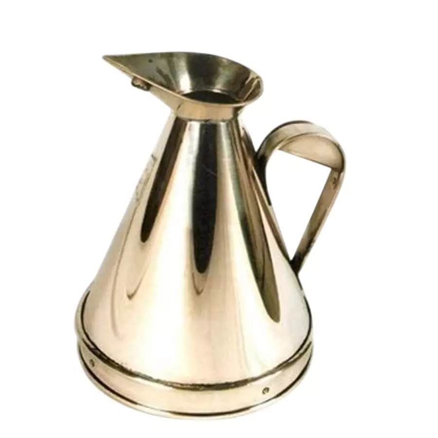 CHANDOK 5 L Petrol Measuring Jar Brass with Certificate for IOCL, HP, Bharat Petroleum, Reliance BP, ESSAR, NAYARA, SFS