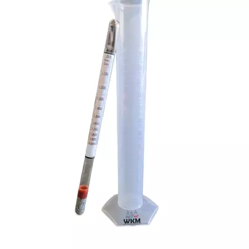 wkm-1000-to-2000-range-specific-gravity-hydrometer-with-250-ml-pp-measuring-cylinder-ktn172