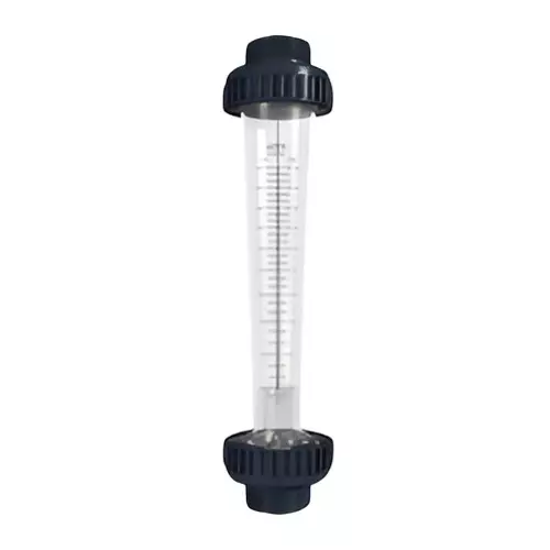 Japsin Instrumentation Threaded Rotameter 500 to 7500 LPH Flow Range Black & White for Water Range Measurement, JI-PTR-7500-OL-50