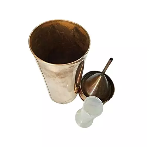 WKM Copper Rain Gauge with 250 ml PP Measuring Cylinder for Laboratories KTRG