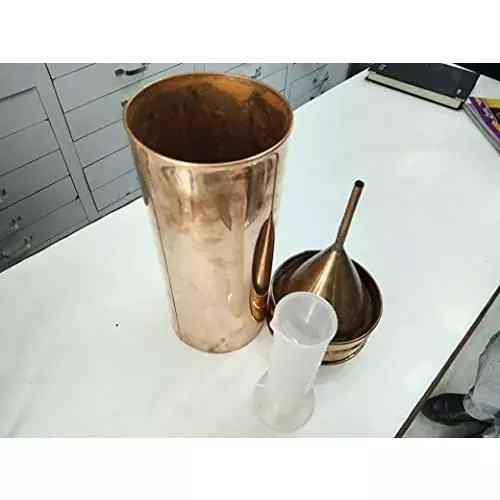 wkm-copper-rain-gauge-with-250-ml-pp-measuring-cylinder-for-laboratories-ktrg