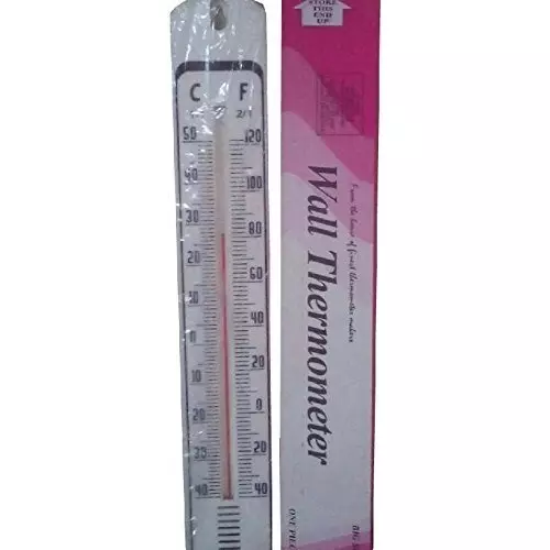 WKM -20 to 50°C Clear Mercury Free Wall Thermometer for Laboratories KT06