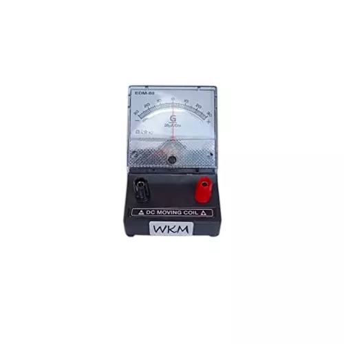 WKM Black Plastic Analog Display Galvanometer for School Labs KT06GM