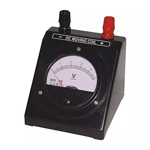 WKM 7 x 4 x 4 cm 2 V Black Voltmeter for School and College Labs KT33