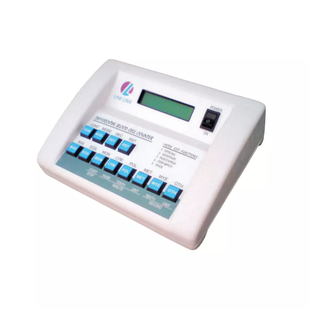Labline Differential Blood Cell Counter ABS Body, 999 Minutes Timer and 12 Keys, DC 22