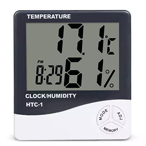 WKM Digital Display ABS Plastic Humidity and Temperature Meter KTN289