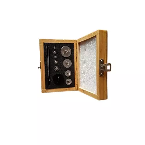 WKM 1 mg to 100 g Nickel Plated Brass Analytical Weight Kit in Wooden Box KTN500