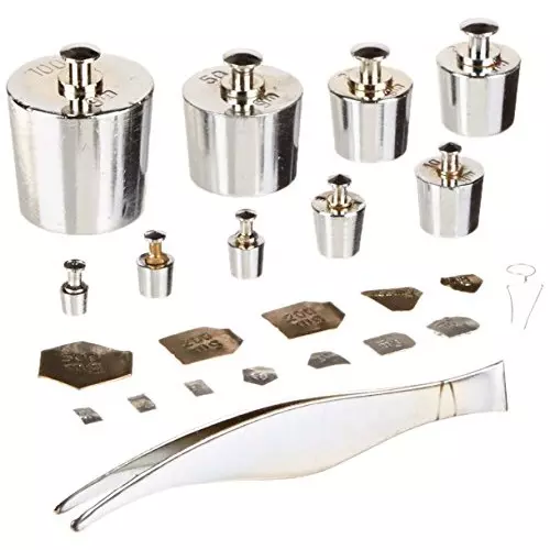 wkm-1-mg-to-100-g-nickel-plated-brass-analytical-weight-kit-in-wooden-box-ktn500