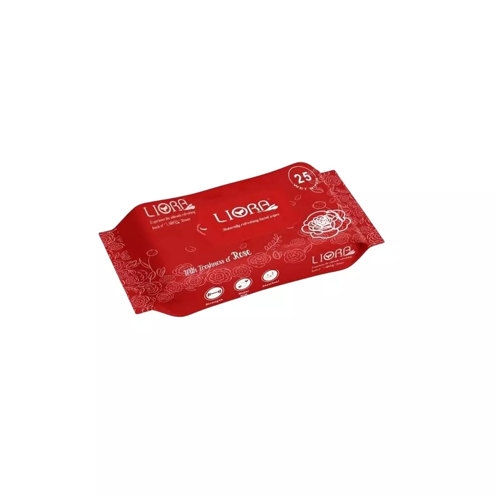 Liora Refreshing Wipes 25 Pulls in 1 Pc Fabric Rose (Pack of 60)