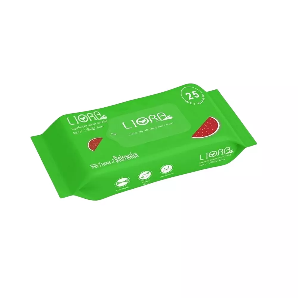 Liora Refreshing Wipes 25 Pulls in 1 Pc Fabric Watermelon (Pack of 60)