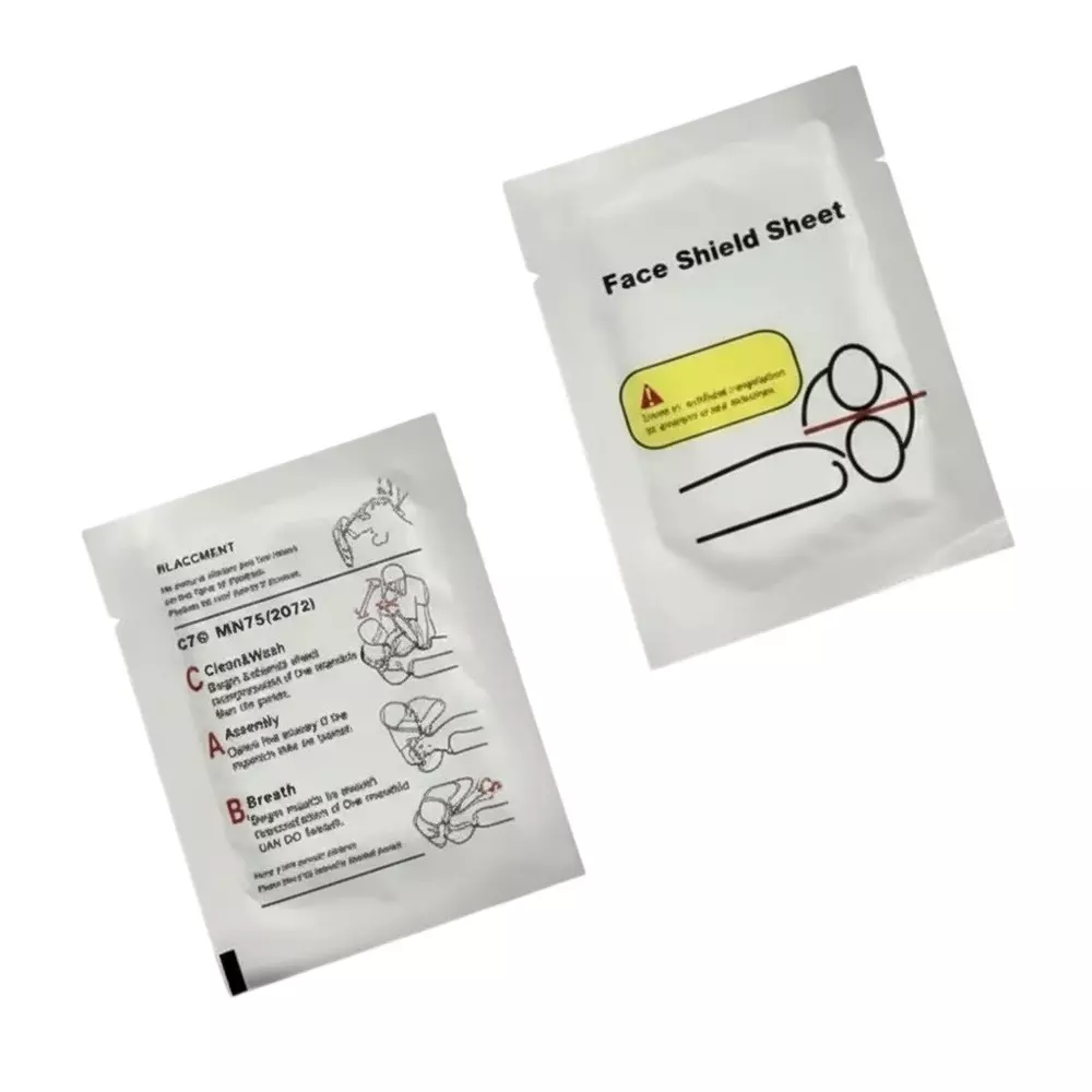 MODELSCART CPR Face Shield Sheets for Training Medical Students, RX-CPRSS (Pack of 20 Sheets)