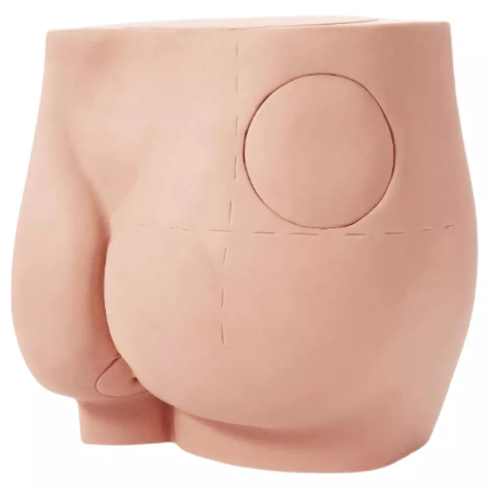 MODELSCART Life Size Buttock Injection Model Silicone Body for Training Medical Students, XC-431