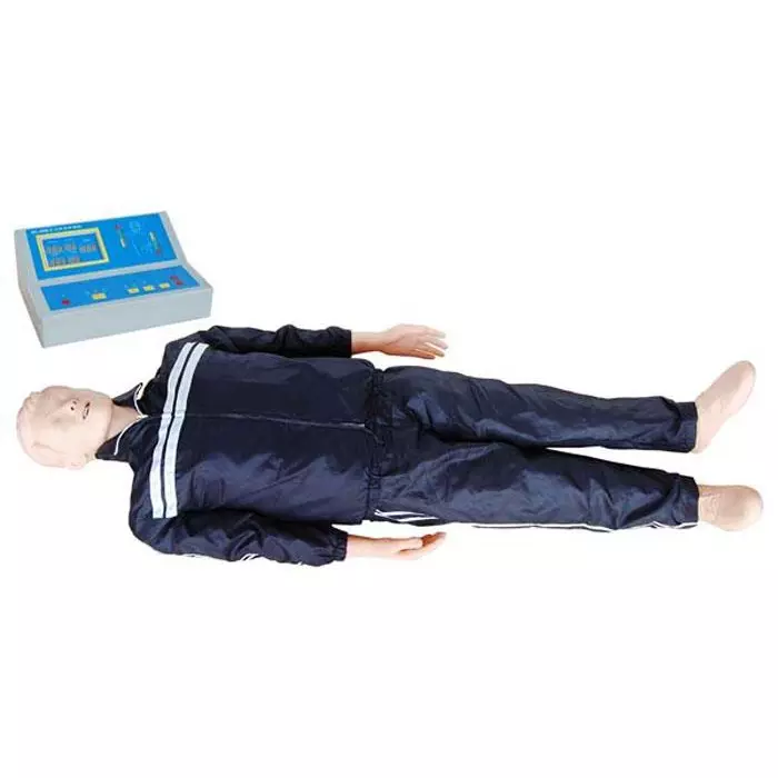 MODELSCART Life Size Whole Body CPR Model with Monitor & Printer Soft Plastic Body for Training Medical Students, XC-406-2