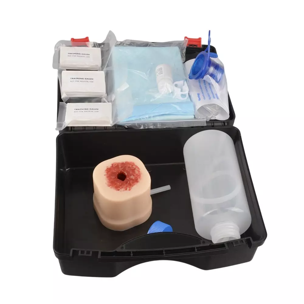 MODELSCART Gunshot Wound Stop Bleeding and Packing Training Kit Silicone Body for Training Medical Students, RX-04025