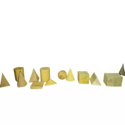 WKM Natural Finish Geometrical Model Figure KT157BF Pack of 12 Pcs