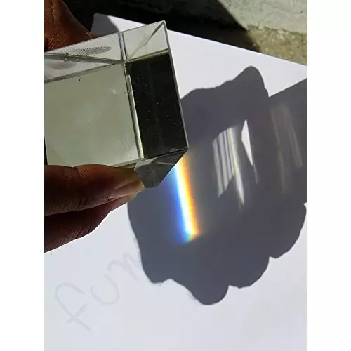 WKM 25 mm x 25 mm Equilateral Glass Prism for School and College Labs KT139AN