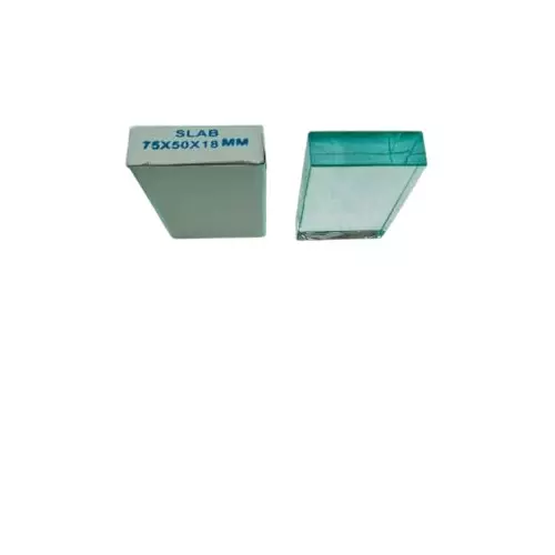 WKM 75 x 50 x 18 mm Glass Slab for Physics Labs KT41 (Pack of 5 Pcs)