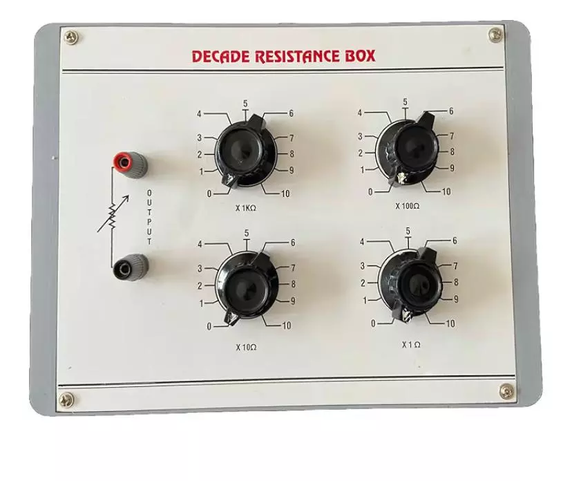 RANDHAWA GLOBAL Decade Resistance Box 1 to 10000 Ω and 4 Dials, RG-77091