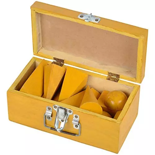 WKM Multiple Shapes Wooden Geometrical Model Figure KTN485 (Set of 12 Pcs)