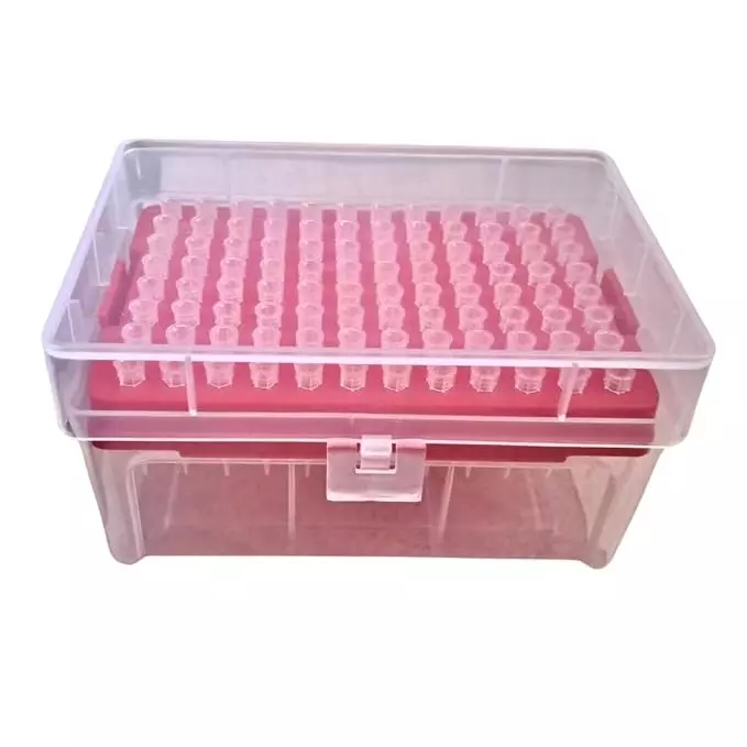 Tarson 96 Place Universal Micro Tip Box, PP Body for Storing Pipette Tips (Pack of 10)