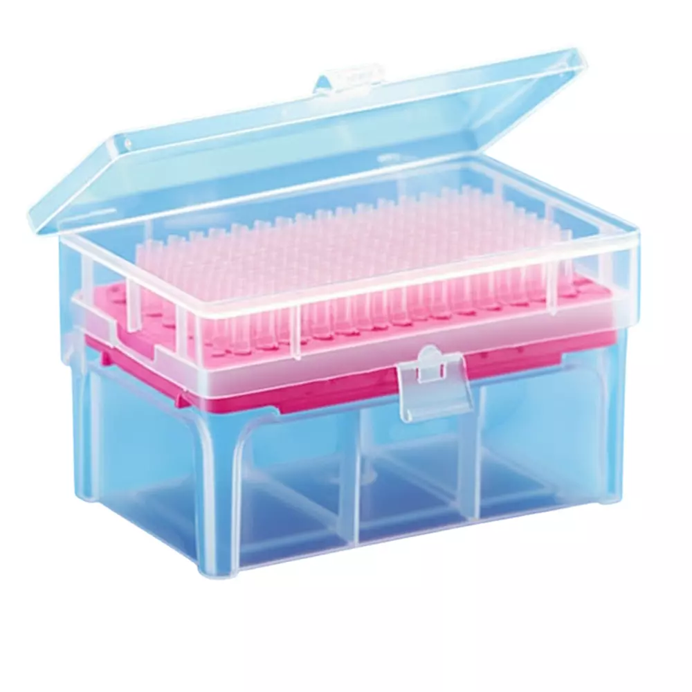 Tarson 96 Place Universal Micro Tip Box, PP Body Capacity 0.2-10 µl for Storing Pipette Tips, 524152 (Pack of 10)