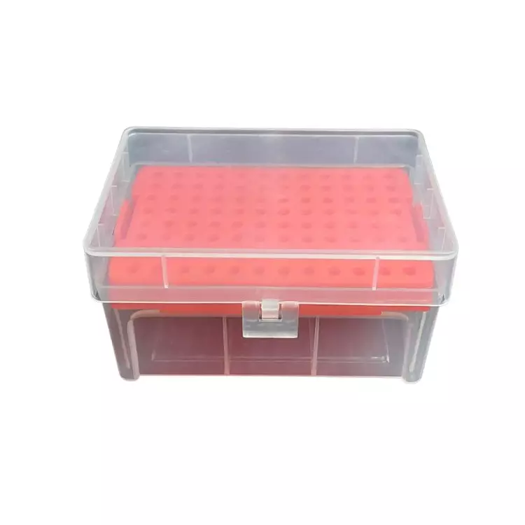 Tarson 96 Place Universal Micro Tip Box, PP Body for Storing Pipette Tips (Pack of 10)