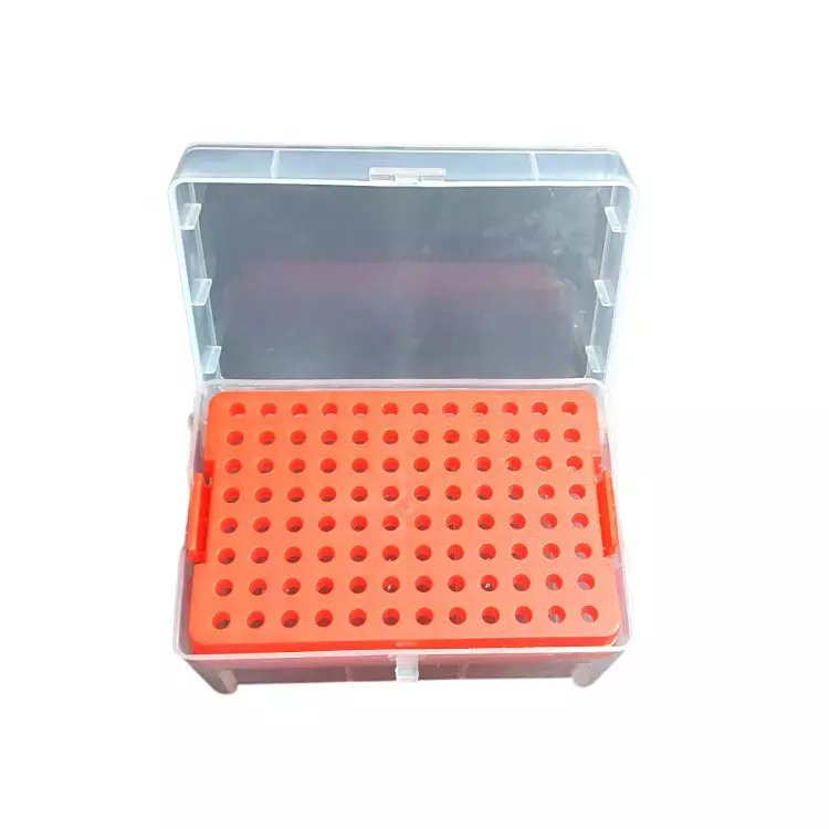 Tarson 96 Place Universal Micro Tip Box, PP Body Capacity 0.2-10 µl for Storing Pipette Tips, 524152 (Pack of 10)