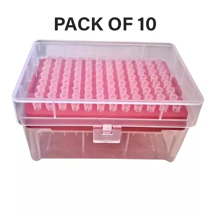 Tarson 96 Place Micro Tip Box, PP Body Capacity 1250 XL and 1250 Filter for Storing Pipette Tips, 524155 (Pack of 10)