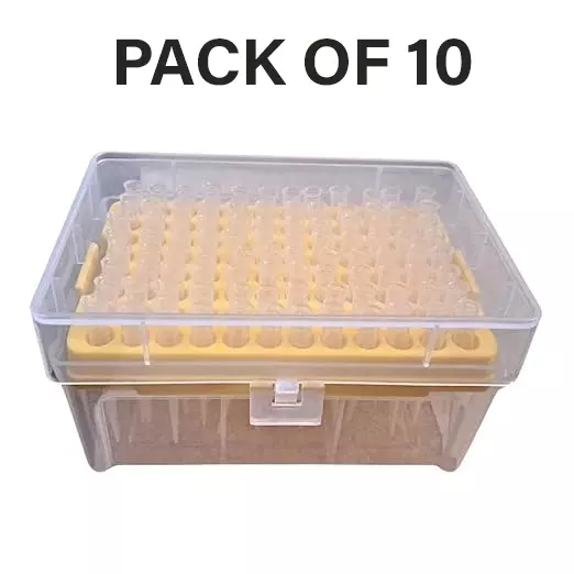 Tarson 96 Place Universal Micro Tip Box, PP Body Capacity 2-200 µl for Storing Pipette Tips, 524153 (Pack of 10)