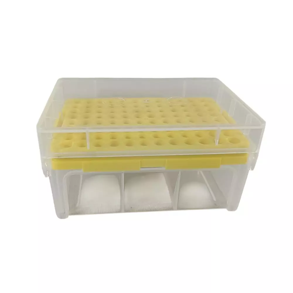 Tarson 96 Place Universal Micro Tip Box, PP Body Capacity 2-200 µl for Storing Pipette Tips, 524153 (Pack of 10)