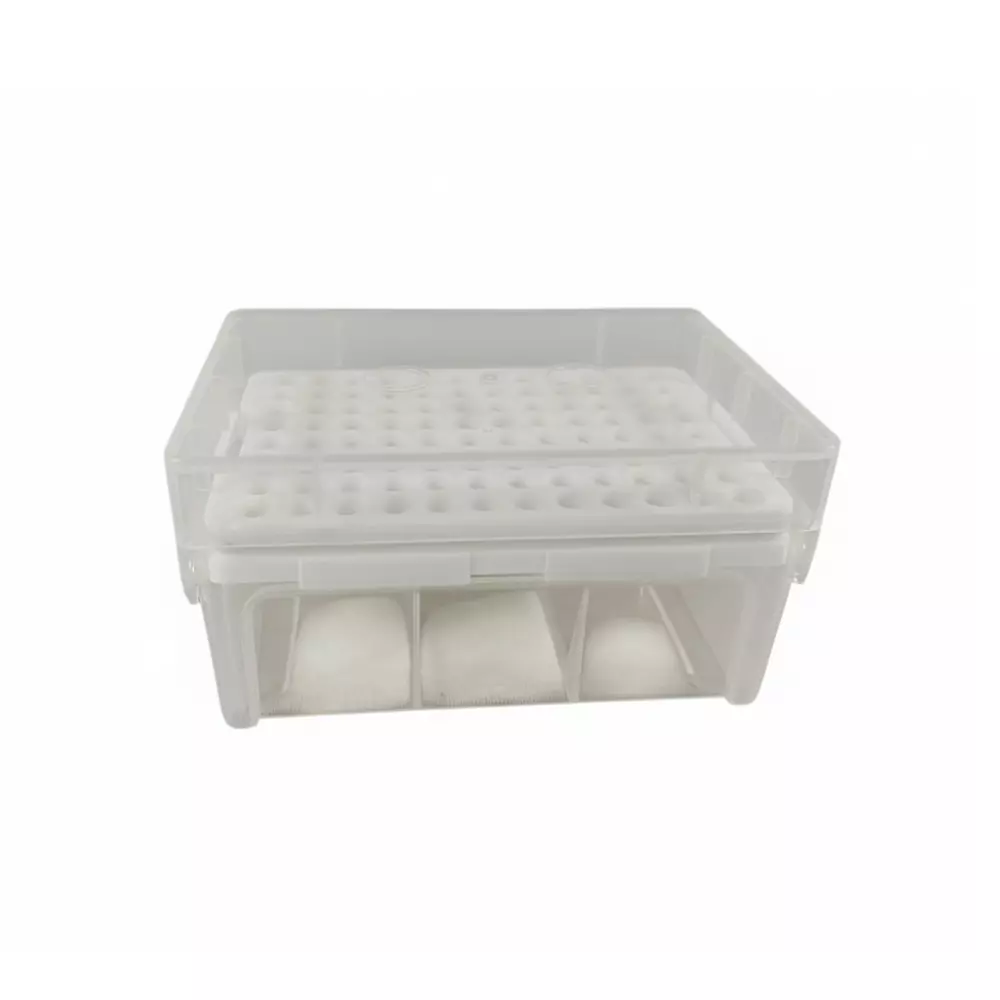 Tarson 96 Place Universal Micro Tip Box, PP Body Capacity 1000 µl for Storing Pipette Tips, 524154 (Pack of 10)