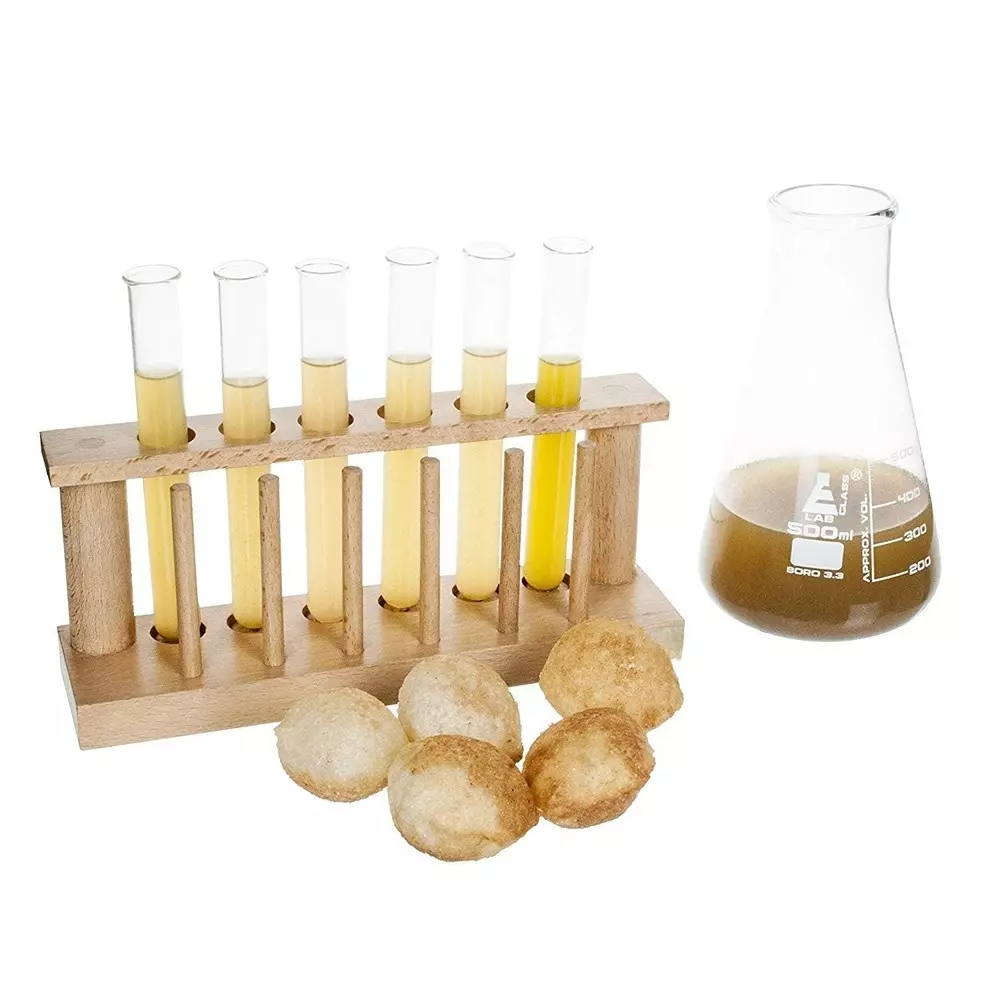 wkm-wooden-test-tube-rack-stand-6-holes-with-drying-pins-6-pcs-borosilicate-glass-test-tubes-25-ml-capcity-18-mm-dia
