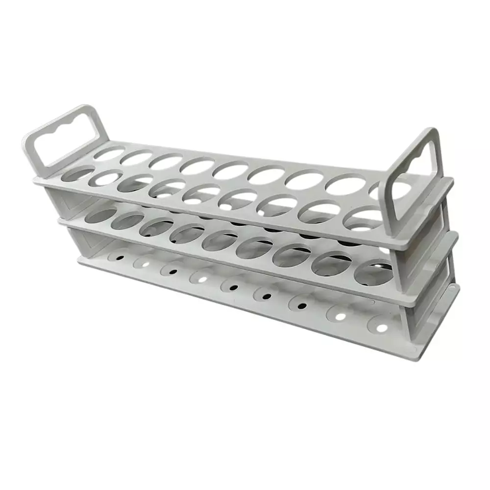 ns-3-tier-tube-rack-polypropylene-body-with-18-holes-of-size-25-mm-for-laboratories