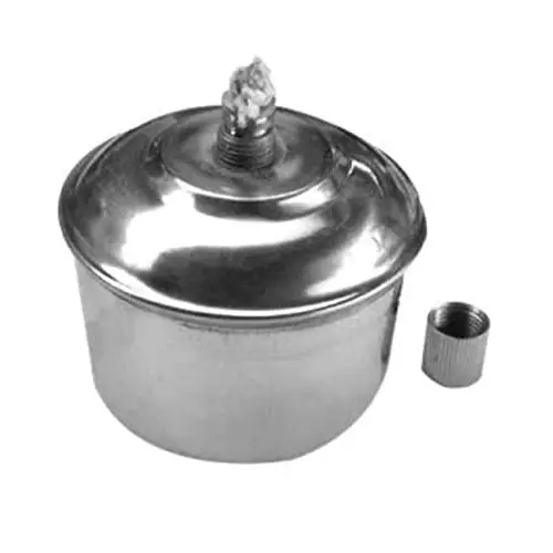 WKM 150 ml Capacity 304 Grade Stainless Steel Spirit Lamp for Laboratories KTBR199