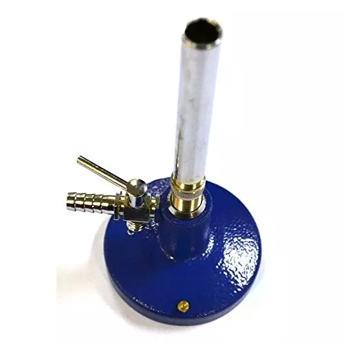 WKM Heavy Base Brass Bunsen Burner with Stopcock KT01BB (Pack of 2 Pcs)